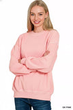 Zenana Pigment Dye Fleece Oversized Sweatshirt