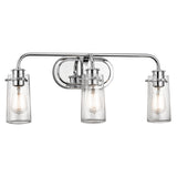 Kichler Braelyn 3 Light 24-Inches Seeded Glass Vanity Light