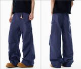 Wide-leg Overalls Men's Loose Straight Casual Feeling