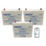 Lithium LIFePO4 100ah 12 Volt BattaMax 4000 Cycle Battery for Off-Grid Applications with Battery Management System (BMS) - RV, Cabin, Marine, Backup Storage Power