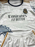 Ronaldo White Dragon Home Edition Kids Soccer Jersey Kit