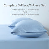 Kasentex Lightweight Sheet Set Twin/Full/Queen/King - Breathable Deep Pocket Bed Sheets with Pillowcases