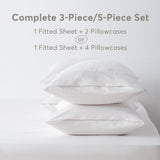 Kasentex Lightweight Sheet Set Twin/Full/Queen/King - Breathable Deep Pocket Bed Sheets with Pillowcases