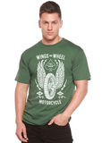 Wings And Wheel Spun Bamboo® Men's Bamboo Viscose/Organic Cotton Short Sleeve Graphic T-Shirt