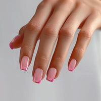 Metallic Petal Square Nails - Press on Nails | Long Lasting & Reusable