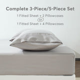 Kasentex Lightweight Sheet Set Twin/Full/Queen/King - Breathable Deep Pocket Bed Sheets with Pillowcases