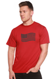 American Flag Men's Bamboo Short Sleeve Graphic T-Shirt