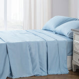 Kasentex Lightweight Sheet Set Full/Queen/King - Breathable Deep Pocket Bed Sheets with Pillowcases