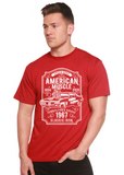 American Muscle Men's Bamboo Viscose/Organic Cotton Short Sleeve Graphic T-Shirt