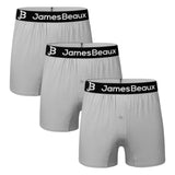 Men's Bamboo Anti-Chafing & Breathable Boxer Shorts (3-Pack) | Heather Gray