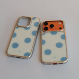 Retro Polka-dot Frosted Glass Magnetic Phone Case