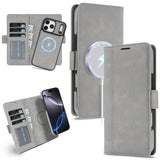 Wireless Charging Magnetic Leather Phone Case