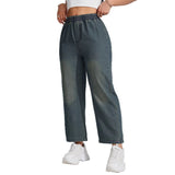 Retro Loose-fit Womens Wide-leg Jeans