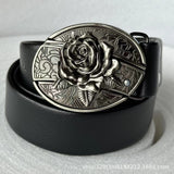 Smooth Buckle For Self-defense Trendy Punk-style Belt Buckle With A Distinctive Look