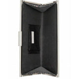 INC International Concepts Carolyn Cake Glitter Clutch Bag, Charcoal