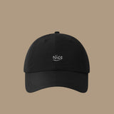 Summer Women's Fine-check Embroidered Nice Letter Style Fashionable And Simple Baseball Cap, Suitable For Daily Commuting And School Wear, Versatile Soft-brimmed Hat