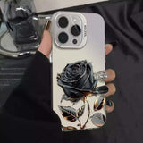 Black Gold Rose 17 Pro Max Phone Case