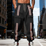 Outdoor Sports Trend Workwear Webbing Retro Loose-fit Sweatpants