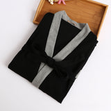 Mens Fashionable Casual Waffle-Weave Nightgown