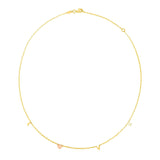 14k Two Tone Gold Love Necklace