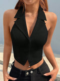 Women's V-neck Halter Vest Top