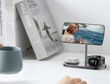 3-in-1 Wireless Charger Magnetic Desktop Charging Station Stand