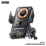 Car Phone Holder With Wireless Magnetic Charger Supports Fast Charging