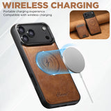 Magnetic Card Holder Two-in-one Wireless Charging Phone Case
