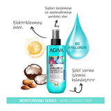 Agiva 8D Hyaluron Hair Care Set: Intense Hydration, Detangling Leave-In Conditioner - Dry & Damaged Hair Repair