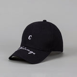 Men's And Women's Solid-color Embroidered Letter C Baseball Cap, Suitable For Best Friends Going Shopping And Having A Summer Picnic. Soft-top, Versatile Beanie Hat.