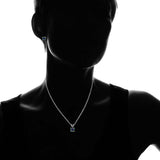 3CTW Round Rainbow Topaz Classic Necklace And Earring Set By MUIBLU Gems