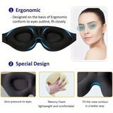 3D Contoured Cup Sleeping Mask and Blindfold