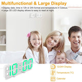 3D LED Digital Wall Clock