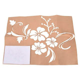 3D Mirror Flower Removable Wall Sticker