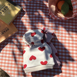 Warm And Cute Printed Love Sweater Pet