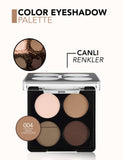Flormar Color Palette Matte & Shimmer 4-Color Eyeshadow Palette
