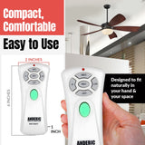 Anderic Substitute for allen + roth UC7080T1 Ceiling Fan Remote Control [RR7080T]