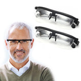 Flex Focal Adjustable Glasses Dial VisionFlex Focus Adjustable Glasses Dial Vision Adjustable Vision Eyeglasses Near and Far Sight For Men And Women-2pcs