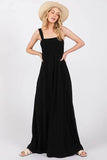 SAGE+FIG Smocked Flowy Wide Leg Jumpsuit