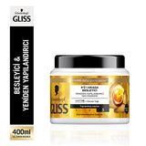 Gliss Oil Nutritive Hair Care Mask - Nourishing & Repairing Treatment with Marula Oil for Damaged Hair