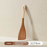 Non-stick, High-temperature-resistant Chicken-wing-shaped Wooden Spatula
