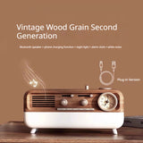 Retro Ambience Light Portable Alarm Clock Speaker