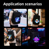 Wiilala Cross-border 3D Holographic Backpack Mobile Outdoor Advertising Display Stereoscopic Projection 3D Holographic Backpack, Supports Content Replacement Via Mobile AppSupports 5V3A Power Bank