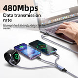 Magnetic Wireless Charging Watch Charger Type Car Data Cable