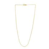 Adjustable Cable Chain in 14k Yellow Gold (0.97 mm)