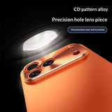 Solid Color Minimalist Metal Anti Drop Phone Case