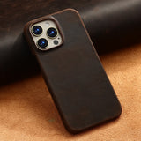 First-layer Cowhide Magnetic Protective Case For Phones