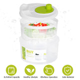 3L/0.8Gal Salad Spinner Washer with Lid