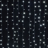 3Mx3M White 300 LED Curtain Fairy String Light 8 Models Garden Patio Party Decoration