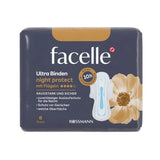Facelle Ultra Night Pads with Wings for Extra Protection 8-Pack